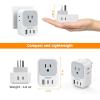 imageTESSAN European Travel Plug Adapter Type C Power Adaptor with 4 AC Outlets 3 USB Ports 2 USB C Europe Outlet Adapter for USA to EU Euro International Italy Iceland Spain France Greece GermanyGreyType I 2 USB C
