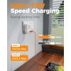 imageTESSAN European Travel Plug Adapter Type C Power Adaptor with 4 AC Outlets 3 USB Ports 2 USB C Europe Outlet Adapter for USA to EU Euro International Italy Iceland Spain France Greece GermanygraywhiteType L