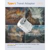 imageTESSAN European Travel Plug Adapter Type C Power Adaptor with 4 AC Outlets 3 USB Ports 2 USB C Europe Outlet Adapter for USA to EU Euro International Italy Iceland Spain France Greece GermanygraywhiteType L