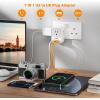 imageTESSAN European Travel Plug Adapter Type C Power Adaptor with 4 AC Outlets 3 USB Ports 2 USB C Europe Outlet Adapter for USA to EU Euro International Italy Iceland Spain France Greece GermanyGreyType G 2 USB C