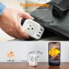 imageTESSAN European Travel Plug Adapter Type C Power Adaptor with 4 AC Outlets 3 USB Ports 2 USB C Europe Outlet Adapter for USA to EU Euro International Italy Iceland Spain France Greece GermanywhitegrayType N