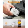 imageTESSAN European Travel Plug Adapter Type C Power Adaptor with 4 AC Outlets 3 USB Ports 2 USB C Europe Outlet Adapter for USA to EU Euro International Italy Iceland Spain France Greece GermanyGrayType A