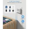 imageTESSAN European Travel Plug Adapter Type C Power Adaptor with 4 AC Outlets 3 USB Ports 2 USB C Europe Outlet Adapter for USA to EU Euro International Italy Iceland Spain France Greece GermanywhitegreyType H