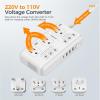 imageTESSAN International Plug Adapter 220V to 110V Voltage Converter 2000W Universal Travel Adapter with 4 USB Ports 1 USB C 3 AC and EUUKAUIT Power Adaptor for USA to Europe Ireland Australia