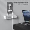 imageTESSAN Multi Plug Wall Outlet Extender 6 inch Short Extension Cord Flat Plug Splitter with 4 AC 3 USB 1 USB C Charging Ports Multiple Outlet Small Power Strip for Home Office Dorm RoomGrey