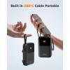 imageTESSAN Portable Charger with Built in USBC Cable 10000mAh Power Bank Fast Charging with 20W Output Compact Battery Pack Travel Essentials for iPhone 1615 Series Samsung Tablets20000mAh