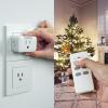 imageTESSAN Remote Control Outlet Plug Wireless Light Switch with 2 Independent Sockets ONOff Remote Outlet Switch for Indoor Lights Lamps Fans Home Small Appliances 100 Ft Range1875WRectangle1AC