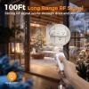 imageTESSAN Remote Control Outlet Plug Wireless Light Switch with 2 Independent Sockets ONOff Remote Outlet Switch for Indoor Lights Lamps Fans Home Small Appliances 100 Ft Range1875WRectangle2AC