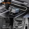imageTESSAN Retractable Car Charger 69W 4 in 1 USB C Car Apater with 315quot Cord ampamp 180 Rotating Plug Fast Charging for iPhone 1615141312 Tablet Earphone Automobile Accessories Gray