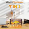 imageTESSAN South Africa Power Adapter Type M Plug Adaptor with 4 American Outlets 3 USB Charger 1 USB C Port for US to Bhutan Botswana Namibia NepalType GUK IrelandFoldable