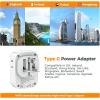 imageTESSAN South Africa Power Adapter Type M Plug Adaptor with 4 American Outlets 3 USB Charger 1 USB C Port for US to Bhutan Botswana Namibia NepalType GUK IrelandFoldable