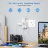 imageTESSAN South Africa Power Adapter Type M Plug Adaptor with 4 American Outlets 3 USB Charger 1 USB C Port for US to Bhutan Botswana Namibia NepalType Mgreywhite