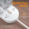 imageTESSAN Surge Protector Power Strip 10 Ft Extension Cord 10 AC Outlet Extender with 3 USB 1 USB C Flat Extension Cord with Multiple Outlets Flat Plug Power Strip for Home Office Dorm Essentials