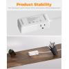 imageTESSAN USB Charging Station PD 30W Flat Plug USB C Charger Blocks with 3 AC Outlets Desktop Phone Fast Charger with 5FT Extension Cord for Phone Tablet Laptop Travel Office5 Feet 65W