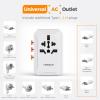 imageTESSAN Universal Travel Adapter International Power Adapter 56A 28W 3 USB C 2 USB A Ports Travel Worldwide Plug Adaptor Outlet Wall Charger for Europe UK EU AUS Type CGAIWhite grey