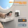 imageTESSAN Universal Travel Adapter International Power Adapter with 4 USB Ports 1 USB C Worldwide Plug Adaptor Wall Charger for USA to Europe UK France Germany Spain Ireland AustraliaType CGAIBlack65W