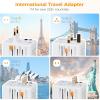 imageTESSAN Universal Travel Adapter International Power Adapter with 4 USB Ports 1 USB C Worldwide Plug Adaptor Wall Charger for USA to Europe UK France Germany Spain Ireland AustraliaType CGAIWhite