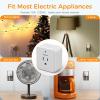 imageTESSAN Voice Control Outlet Wireless Remote Control Electrical Outlet OnOff Light Switch Socket for Night Light Coffee Maker Lamp Fan Power Plug for Household Appliance 10A1250W