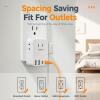 imageUSB C Charger Block TESSAN Wall Charger Plug with 3 AC and 4 USB Charging Ports 2 Prong Outlet Extender Multi Power Adapter for Multiple Devices Office Home Dorm Essentials