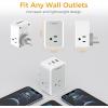 imageUSB Wall Charger 15W TESSAN Surge Protector Multi Plug Outlet Splitter with USB C 3Sided Multiple Outlet Expander for Home Office Dorm Room Essentials6 Outlets