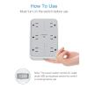 imageUSB Wall Charger Multi Outlet Extender Surge Protector TESSAN 6 Electrical Outlets Expander with 3 USB Charging Ports 1080 Joules Multiple Plug Splitter for Bathroom Dorm Room Office