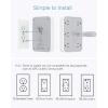 imageUSB Wall Charger Multi Outlet Extender Surge Protector TESSAN 6 Electrical Outlets Expander with 3 USB Charging Ports 1080 Joules Multiple Plug Splitter for Bathroom Dorm Room Office