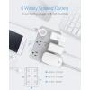 imageUSB Wall Charger Multi Outlet Extender Surge Protector TESSAN 6 Electrical Outlets Expander with 3 USB Charging Ports 1080 Joules Multiple Plug Splitter for Bathroom Dorm Room Office