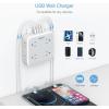 imageUSB Wall Charger Surge Protector Outlet Extender TESSAN Outlet Splitter with USB C Charger Block 8 AC Multiple Power Splitter Surge Protector for Office Home Kitchen Dorm Roomwhitegrey