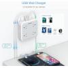 imageUSB Wall Charger Surge Protector Outlet Extender TESSAN Outlet Splitter with USB C Charger Block 8 AC Multiple Power Splitter Surge Protector for Office Home Kitchen Dorm Roomwhitegrey with USBC