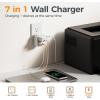 imageUSB Wall Charger TESSAN Outlet Splitter with 4 AC Outlets Extender and 3 Charger 2 USB C Blocks Multi Plug Expander Charging Station for Cruise Home Office Dorm Room EssentialsGrey