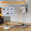 imageUSB Wall Charger TESSAN Outlet Splitter with 4 AC Outlets Extender and 3 Charger 2 USB C Blocks Multi Plug Expander Charging Station for Cruise Home Office Dorm Room EssentialsGrey