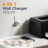 imageWall Charger Block 3 USB Charging Ports 1 USB C and 1 AC Outlet Splitter TESSAN 1875W Wall Outlet Extender Multi Plug Adapter for Cruise Home Office Dorm Room Essentials