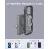 imageWireless Portable Charger Qi2 10000mAh Magnetic Power Bank with PD 35W Fast Charging Battery Pack with Builtin USBC Cable and Stand Travel Essentials for iPhone 1615 Series