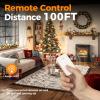 imageWireless Remote Control Outlet TESSAN Electrical Wall Plug with ONOff Light Switch for Indoor String Lights Lamps Home Appliances 100ft Range 2 Remotes  5 Outlets1 Remote  1 OutletWhite