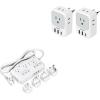 image2 Pack European Travel Plug Adapter USB C TESSAN 220V to 110V Voltage Converter 2000W Universal Travel Adapter with 4 USB Ports 1 USB C 3 AC and EUUKAUIT Plug Power Adaptor for Hair Dryer