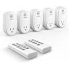 image2 Pack Remote Control Outlet TESSAN Wireless Electrical Plug Switch for Lights Lamps Fans 100ft RF Range 1200W 1 Remote  2 Outlet2 Remote  5 Outlet