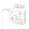 imageMulti Plug Outlet Extender TESSAN Outlet Splitter with 8 Sockets and 3 USB 1 USB C Wall Surge Protector with Power Switch 3 Sided Multiple Wall Plug Extender for Home Dorm Room OfficeWhite
