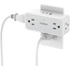 imageMulti Plug Outlet Splitter TESSAN 4 Wall Outlet Extender with 3 USB Wall Charger1 USB C Surge Protecter 900J Widely Spaced Multiple Plug ExpanderGrey White with Surge Protector