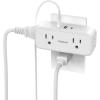 imageOutlet Extender Surge Protector TESSAN Multi Plug Splitter with 4 Electrical Outlets 3 USB Ports 1 USB C Multiple Wall Plug Expander for Home Office Kitchen Dorm Room WhiteWhite with USBC