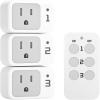 imageRemote Control Outlet TESSAN Electrical Light Switch Plug in Wall Plug with ONOff Switch for Indoor String Lights Lamps Home Small Appliances 100ft Range 1 Remote  3 OutletsRectangle1 remote3 outlet