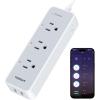 imageSmart Power Strip Surge Protector 900J TESSAN WiFi Extension Cord with 3 Remote Controlled Outlets Socket 2 USB Wall Mountable Timer Smart Plug Compatible with Alexa Google Home Only 24 GHz WiFi