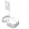 imageSurge Protector Power Strip TESSAN 15 FT White Extension Cord Flat Plug with 8 AC Outlets 3 USB Ports 1 USB C 900J Surge Protection 3 Sided Wall Mountable Outlet Extender for Office Dorm RoomWhite