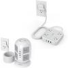 imageTESSAN 10FT Tower Power Strip with 5FT Ultra Thin Extension Cord Power Strip Bundle Multiple AC Outlets and USB Ports with Surge Protection Home Office Dorm Essentials