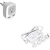 imageTESSAN European Travel Plug Adapter International Power Plug with 2 USB Ports Type C Outlet Adaptor 220V to 110V Voltage Converter 2000W Step Down Transformer for Europe UK EU AUS Spain Italy