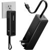 imageTESSAN Portable Charger Power Bank 3 in 1 Battery Pack 20W Fast Charging with Builtin Cable USB C 5000mAh AC Outlet Charger for iPhone 1615 Series Samsung Tablets