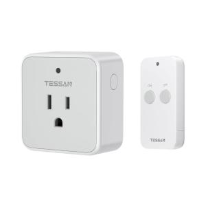 imageRemote Control Outlet TESSAN 3 Pack Wireless Remote Light Switch On Off Switch Plug for Lights Lamps Fans Household Appliances 100ft RF Range 15A1875W3 Outlet1 remote1 outlet