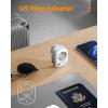 imageTESSAN Europe to US Plug Adapter with AC Outlet and 2 USB Ports EU to US Plug Adapter European to USA Travel Adaptor Most of Europe EU Spain Germany France Type CEF Power Adaptor