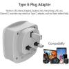 imageTESSAN Germany France Power Adapter Type E F Plug Adaptor with 2 USB Ports 2 AC Outlets US to European Europe German French Spain Greece Iceland Norway Russia Korea PolandGreyType G2 Pack