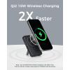 imageTESSAN Magnetic Portable Charger Travel Essentials Qi2 Certified 10000mAh Wireless Power Bank Battery Pack PD225W for Magsafe Fast Charging Compatible with iPhone 16151413 Samsung SilveryBlack