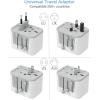 imageTESSAN Universal Travel Adapter International Power Adapter 56A 3 USB C 2 USB A Ports Magnetic Portable Charger 10000mAh 20W Fast Charging Battery Pack for iPhone 15141312MiniProPro Max